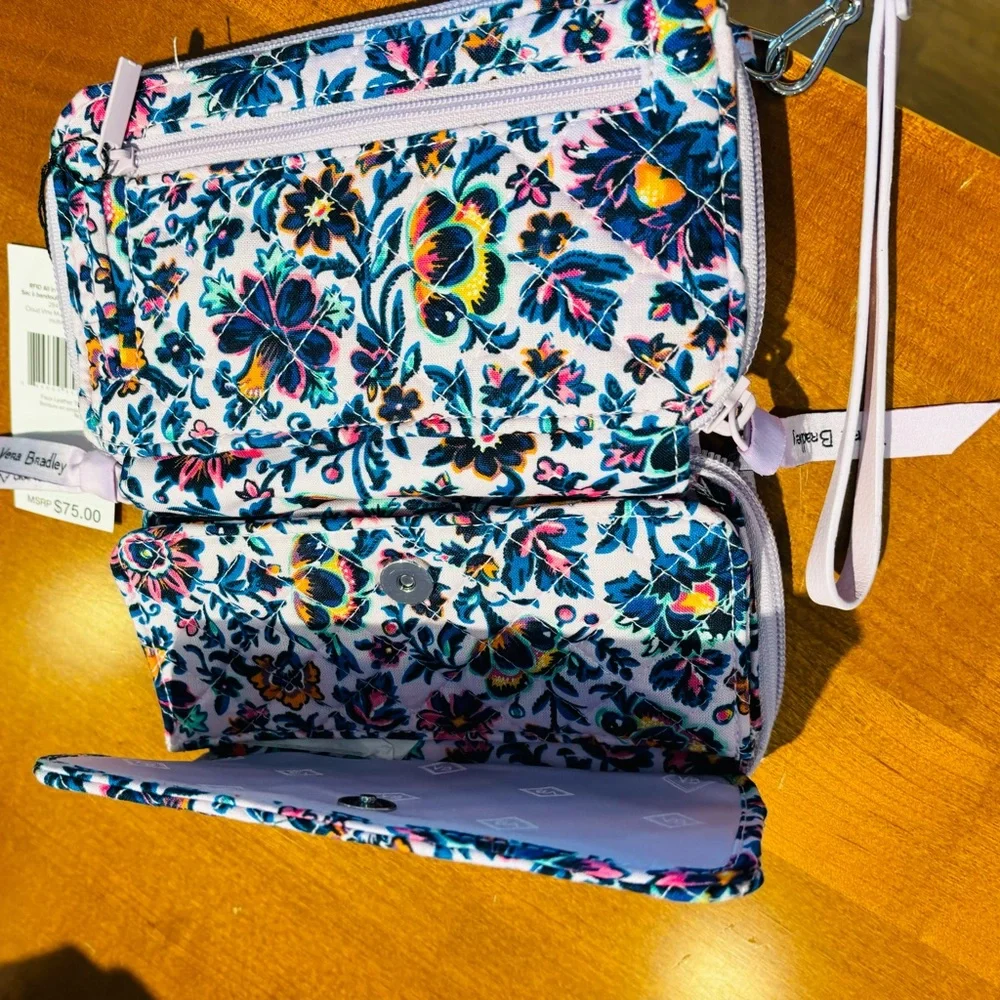 Vera Bradley Multicolor Floral Wristlet - Picture 8 of 10